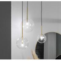 Ideal Lux 277370 Equinoxe SP1 Lampada a sospensione Ø 15 cm Oro sfera vetro trasparente