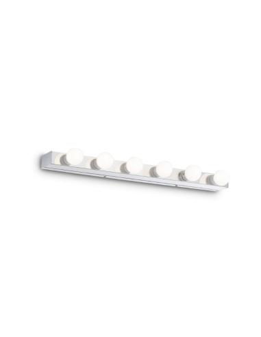 Ideal Lux 045627 Prive' AP6 Lampada da parete cromo 6 luci camerino star