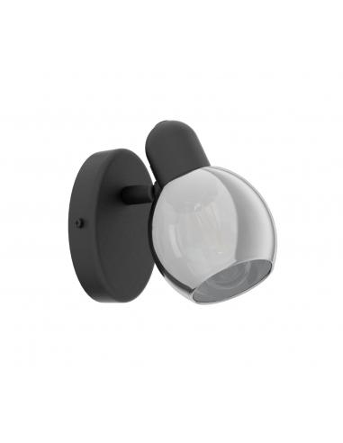 Eglo 98624 Pollica Indoor wall spotlight E14 Black Vaporized Glass