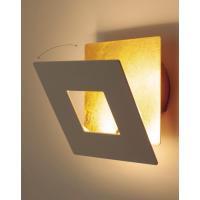 Mantra 8121 DALIA Lampada da parete LED 22cm quadrato corten oro