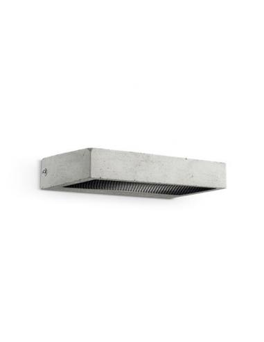Ideal Lux 139746 Hydro AP1 Wall Lamp R7s Cement Grey