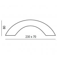 Toscot 1111 Carrara Wall Lamp Applique Terracotta L23cm customisable