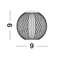 Nova Luce 9522020 Brillante Lampada da tavolo LED ricaricabile Cromo