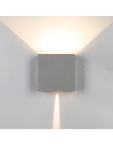 Mantra 7435 Davos XL Outdoor Wall Lamp 15x15cm LED 3000K Grey