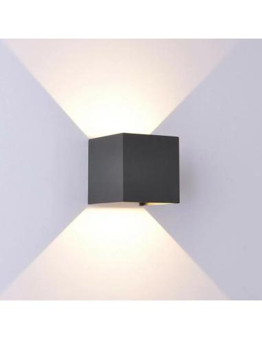 Mantra 7653 Davos XL Lampada da parete esterno 15x15cm LED 4000K Nero
