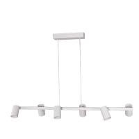 Mantra 8297 Sal Linear Pendant Lamp 6 Lights GU10 White