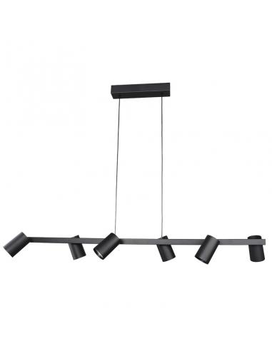 Mantra 8298 Sal Lampada a sospensione lineare 6Luci GU10 Nero
