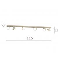 Top Light Edra 1210/6-SA Lampada da soffitto 6luci GX53 Sabbia