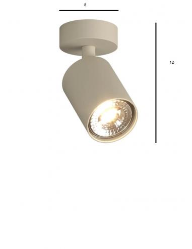 Top Light Kora 1210/1-SA Lampada da soffitto 1luce GU10 Sabbia