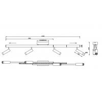 Trio Lighting 648310532 Zeno Lampada da soffitto con faretti LED CCT Nero