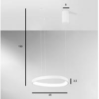 Fan Europe LED-Klapton-S45 LED Pendant Light CCT 40W White