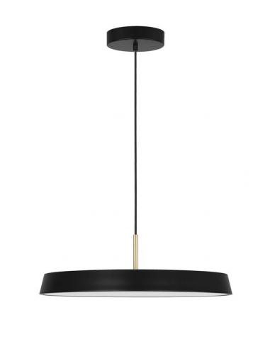 Nova Luce 910622 VETRO Lampadario a sospensione LED integrato 41W Nero