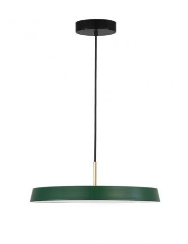 Nova Luce 910623 VETRO Lampadario a sospensione LED integrato 41W Verde
