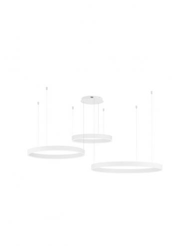 Nova Luce 9530216 Motif Lampadario a sospensione ø60-80-100cm LED CCT dimmerabile Bianco