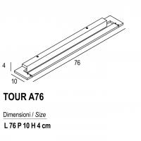 Exclusive Light TOURA76WH Applique LED 24W 3000K Bianco