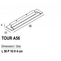 Exclusive Light TOURA56WH Applique LED 18W 3000K Bianco