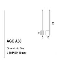 Exclusive Light AGOA60WH Applique LED integrato 12W CCT Bianco