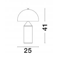 Nova Luce 9050162 Bolt Lampada da tavolo Oro opaco