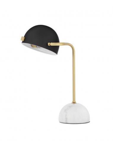 Nova Luce 9501225 Bishop Table Lamp Marble Gold Black