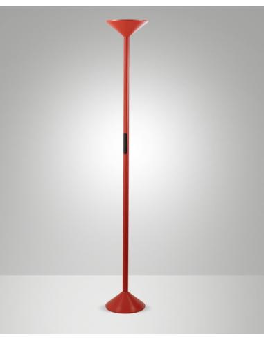 Fabas 3786-10-104 Tratto Dimmable LED Floor Lamp Red