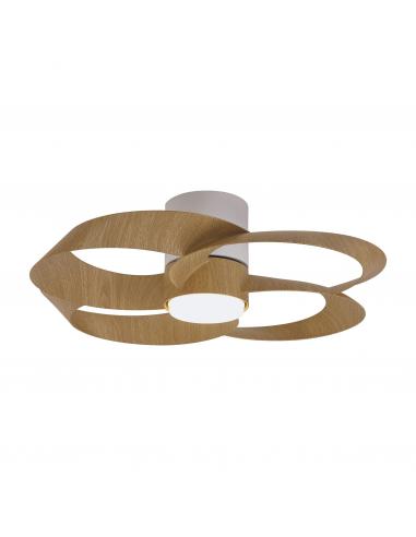 Mantra 8707 Rose Ventilatore da soffitto LED integrato Pale circolari Legno