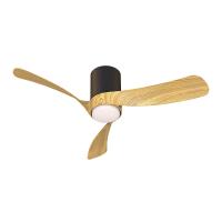 Mantra 9050 Nemo S Ventilatore da soffitto LED integrato 3 pale Nero e Legno