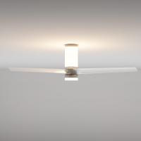 Mantra 9062 Up Down Ventilatore da soffitto LED integrato 3 pale Trasparenti