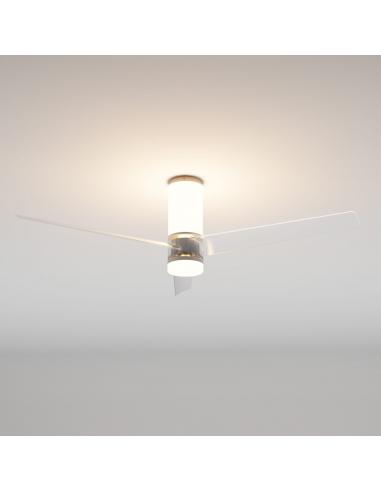 Mantra 9062 Up Down Ventilatore da soffitto LED integrato 3 pale Trasparenti