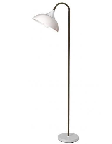 Perenz 6260N Lampada da terra orientabile e stelo in gomma nero