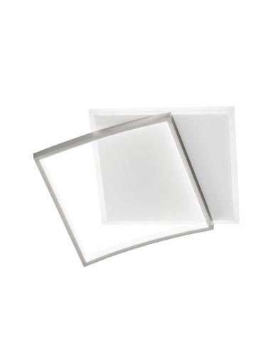 Fan Europe Ayrton-Q45 Lampada da soffitto/parete LED 42W CCT Nickel satinato
