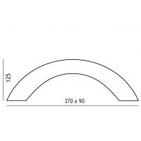 Toscot 1110 Carrara Wall lamp terracotta L37cm customisable