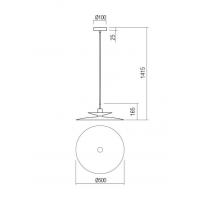 Redo 01-3049 GUNNAR Lampada a sospensione E27 reversibile color Terracotta