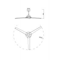 Mantra 8725 Brisa Mini Ventilatore da soffitto LED integrato Nero+Legno