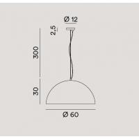 Perenz 8562 MM Steel Lampada da sospensione Ø60cm marrone e oro 1xE27