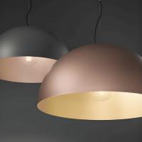 Perenz 8563 GR Steel Lampada da sospensione Ø80cm grigio e marrone 3xE27