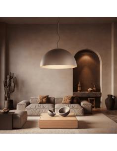 Perenz 8563 GR Steel Pendant Lamp Ø80cm grey and brown 3xE27 2