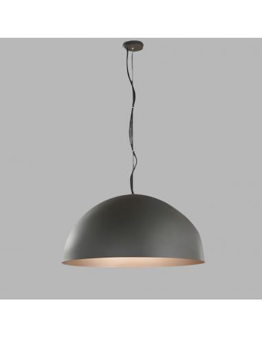 Perenz 8563 GR Steel Pendant Lamp Ø80cm grey and brown 3xE27