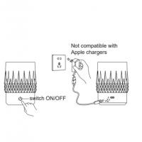 Mantra 9084 Lax Table Lamp 1W 3000K nickel black base