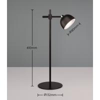 Trio Lighthing R57791102 Maxima Lampada tavolo 3W 3000K Nero