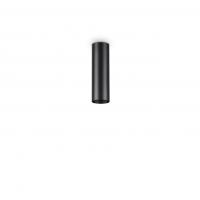 Ideal Lux 233062 Look PL1 Lampada da soffitto cilindro 6cm GU10 H20cm Nero