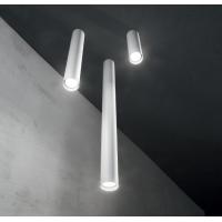 Ideal Lux 233062 Look PL1 Lampada da soffitto cilindro 6cm GU10 H20cm Nero