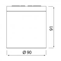 Mantra 7906 Kandanchu Faretto da superficie GU10 IP54 Nero opaco