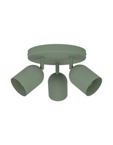 Eglo 44134 Tilston Ceiling Lamp 3-Light E14 Matt Green