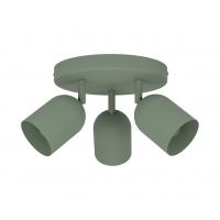 Eglo 44134 Tilston Lampada da soffitto 3 luci E14 Verde Opaco