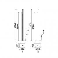 Mantra 9198 Manhattan Lampada da terra LED dimmerabile Oro Rosa