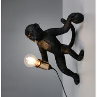 Trio Lighting R26541002 LOUY Lampada da parete 1xE27 Scimmietta Nera