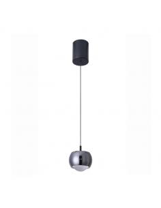 Mantra 8407 Roller Height-Adjustable LED Pendant Lamp 12W Black/Chrome