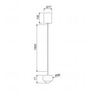 Mantra 8406 Roller Lampada a sospensione saliscendi LED 12W Nero opaco