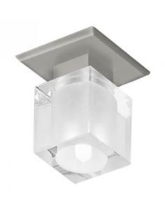 SPIKE 1 - RECESSED 1L X 40W G9 NICKEL + CUBE CRYSTAL