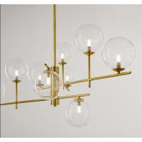 Perenz 8516 OB Pyrex Lampadario da soffitto 9 luci G9 Ottone Brunito